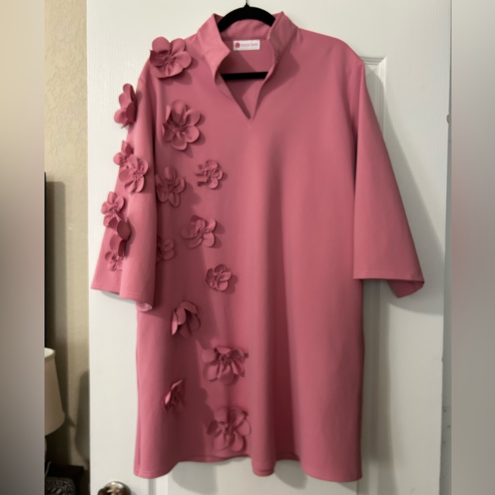 Caryn Lawn Pink Dress One Size